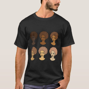 Camiseta Mulher Afro Mulheres Mês da História Negra Homens 