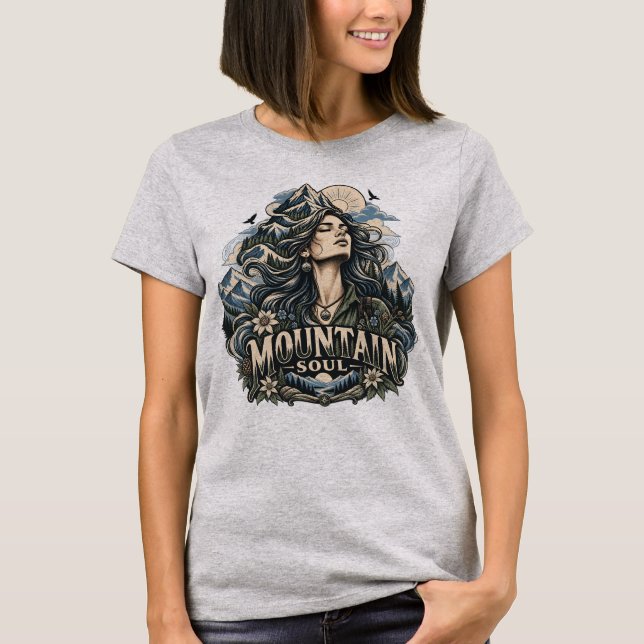 Camiseta Mulher Alma da Montanha (Frente)