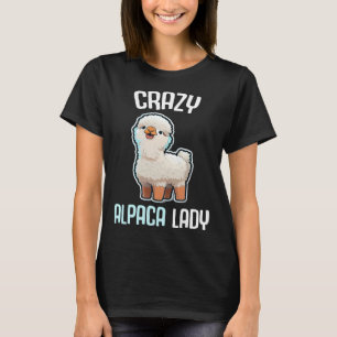 Camiseta Mulher Alpaca Louca Roupas Femininas Alpaca Fofo L