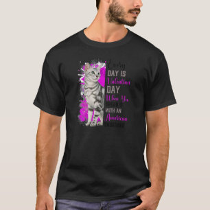 Camiseta Mulher, American Shorthair Cat Mãe Dia de os namo