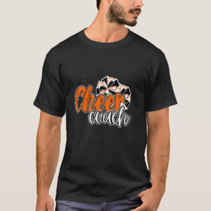 Camiseta Mulher anima treinador de cima Pom Pom Laranja Mas