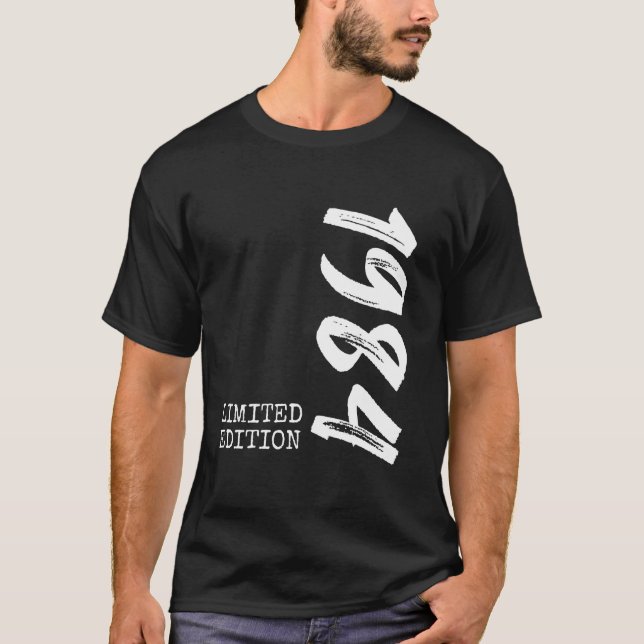 Camiseta Mulher aniversário de 40 anos 40 Anos 1984 Decorat (Frente)