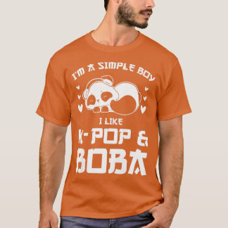 Camiseta Mulher Apenas uma garota que ama o "k-pop e boba B
