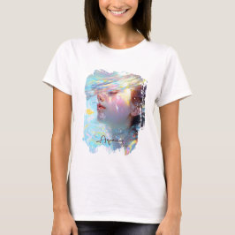 Camiseta Mulher Aquária Eetal na Arte Sonhadora de Aquário