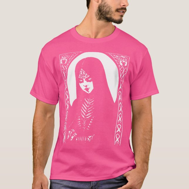 Camiseta Mulher Arte Escura Occulta Gótica Batcaverna Posto (Frente)