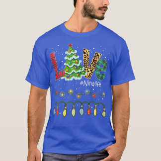 Camiseta Mulher Árvore de Natal Amor Avó Nina Life Buffa
