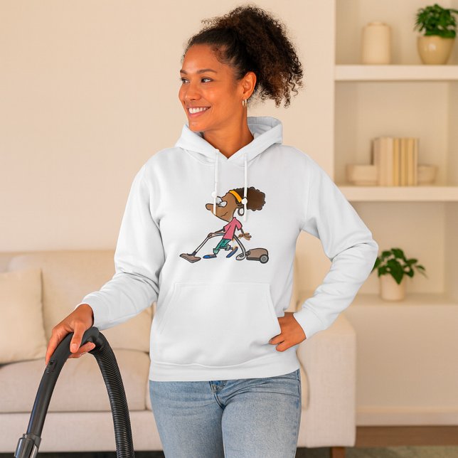 Camiseta Mulher Aspirando (Criador carregado)