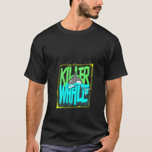 Camiseta Mulher Assassina Oceano Orcas V-Neck