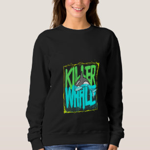 Camiseta Mulher Assassina Oceano Orcas V-Neck