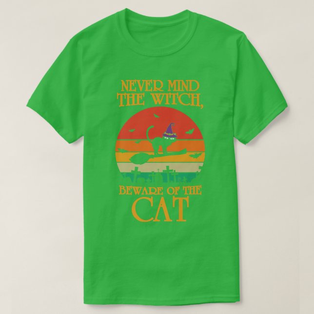 Camiseta Mulher assusta bruxa de design do Halloween engraç (Frente do Design)