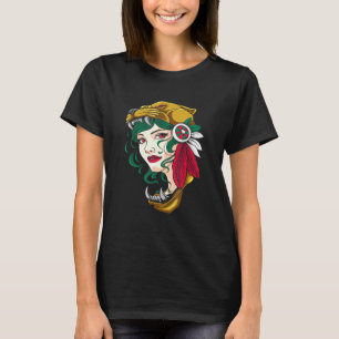 Camiseta Mulher asteca - Rapariga mexicana - Chava - Hecho 