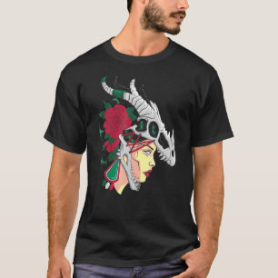 Camiseta Mulher asteca - Rapariga mexicana forte - Chava - 