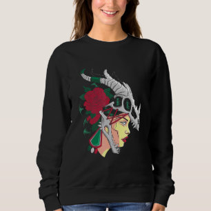 Camiseta Mulher asteca - Rapariga mexicana forte - Chava - 