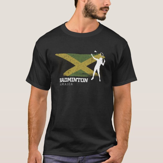 Camiseta Mulher Badminton Jamaica Net Games Jogador Badmint (Frente)