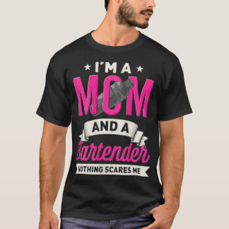 Camiseta Mulher Bartender mãe presente engraçado para barbe