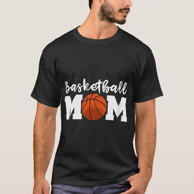 Camiseta Mulher Basquete Mãe Jogadora Fofo Mama Presente (Frente)