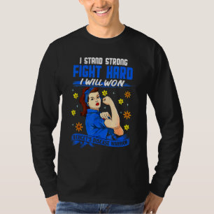 Camiseta Mulher Behcet: Guerreira da Doença Mês Inseparável