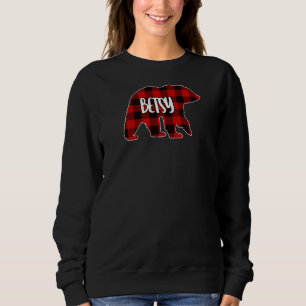 Camiseta Mulher Betsy Bear Personalizada Christm Xadrez Red
