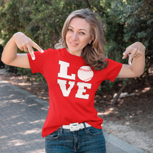Camiseta Mulher bonita ama equipe de esportes mamãe