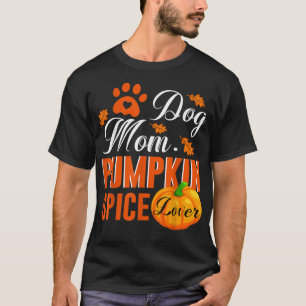 Camiseta Mulher Bonita Dando Um Cachorro Mamãe Pumpkin Spic