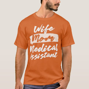 Camiseta Mulher Bonita Mãe Assistente Médico Ideia de Prese
