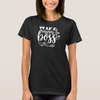 Camiseta Mulher Bonita Mãe Chefe Para Mães Esposas e Bo