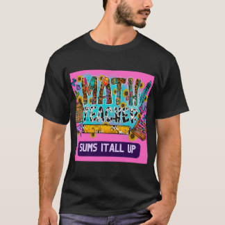 Camiseta Mulher Bonita Mãe Professora De Matemática Deu Ide