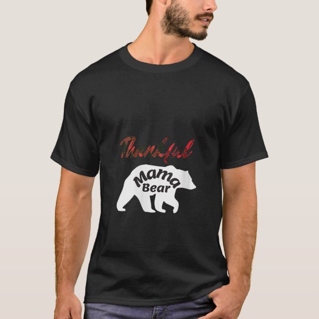 Camiseta Mulher Bonita, Obrigada Mamãe Ursa Tear Mães Grate (Frente)