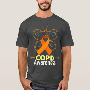Camiseta Mulher Borboleta Copd Laranja Fita Ópera Conscienc