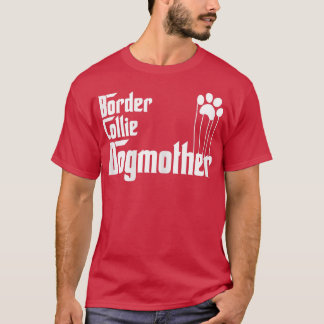 Camiseta Mulher Border Collie Dog Mãe 