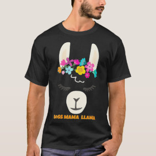 Camiseta Mulher BOSS MAMA LLAMA Epic Last Minut Gift Valen