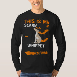 Camiseta Mulher Branca Figurino Halloween Cachorro Assustad