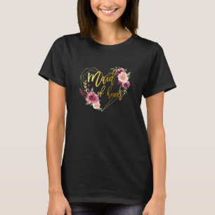 Camiseta Mulher Bridal Equipe Correspondente Gráfico Floral