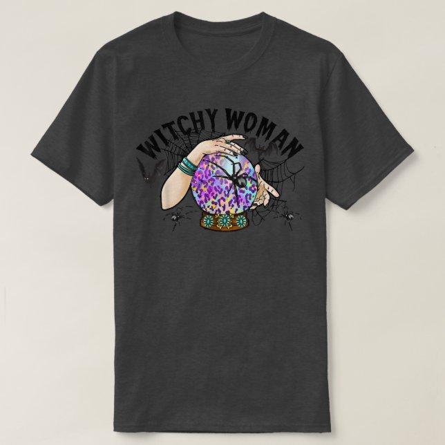 Camiseta Mulher Bruxa, Tee Mágica Witchcraft, Witch Wicca O (Frente do Design)