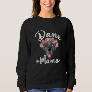 Camiseta Mulher Cachorro Bonito Mãe Dia de as mães Dane Mam