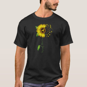 Camiseta Mulher Cachorro de girassol Melhor Mãe De Vizsla