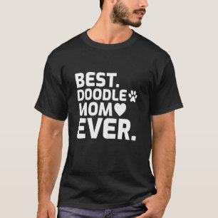 Camiseta Mulher Cachorro de Goldendoodle Melhor Doodle Mãe