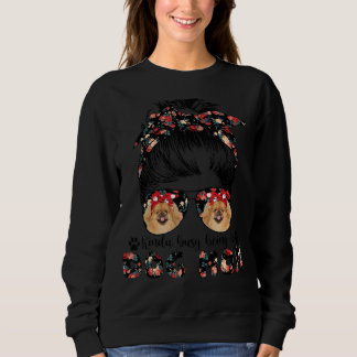 Camiseta Mulher Cachorro Pekingês Mamãe Cabelo Mágico