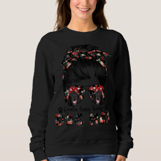 Camiseta Mulher, Cachorro Vestido Flat Mãe Mensagem Bun Hai