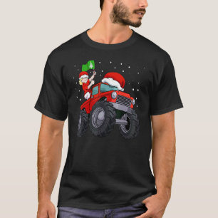 Camiseta Mulher Caminhão Monstro Caminhão Natal Pajama Carr