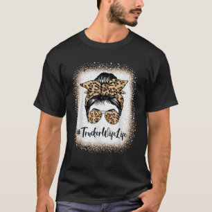 Camiseta Mulher-caminhoneira Vida Sangrada Leopardo Messy B
