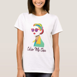Camiseta Mulher Chic Vibrante