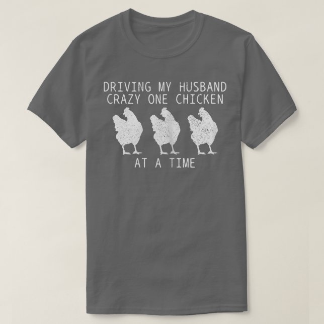 Camiseta Mulher Chicken Mãe Engraçada Louca Senhora de Fran (Frente do Design)