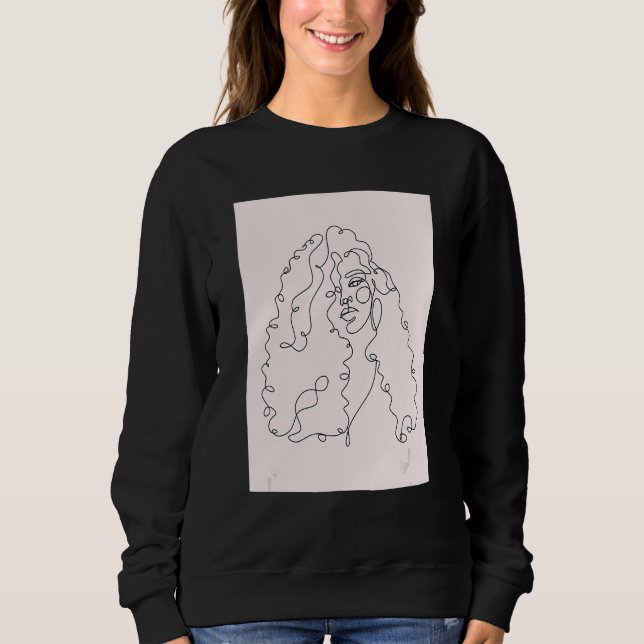 Camiseta Mulher Clássica Cabeça Africana Quebra Orgulho Neg (Frente)