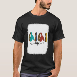 Camiseta Mulher Clássica Gigi Life Com Sombra de Padrão Leo