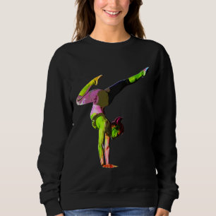 Camiseta Mulher Colorida Yoga