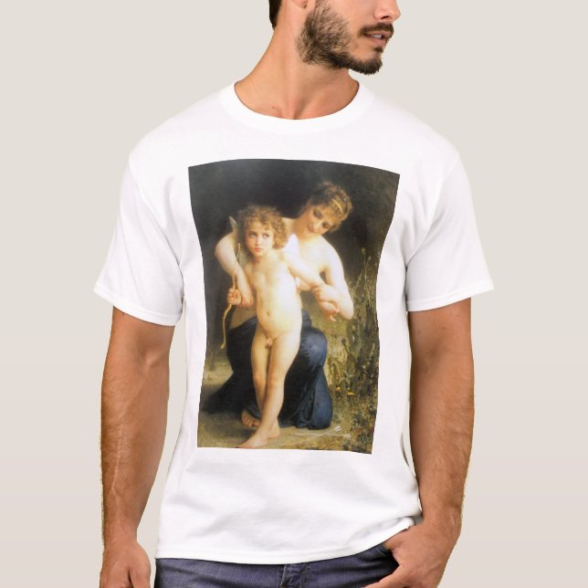Camiseta Mulher com Cupido, Bouguereau (Frente)