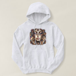 Camiseta Mulher com Elaborada Ornamentação Baseada em Triba