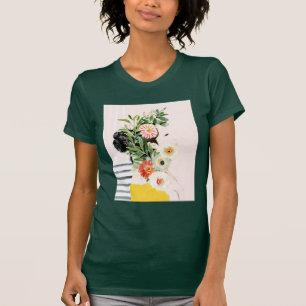 Camiseta Mulher com Flores
