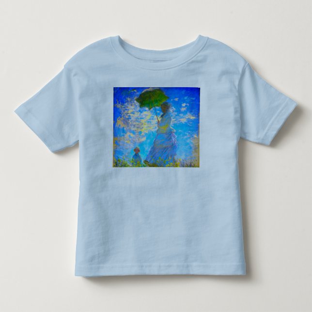 Camiseta Mulher com Guarda-Sol de Monet (Frente)